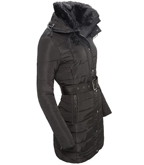 damen jacke winter schwarz